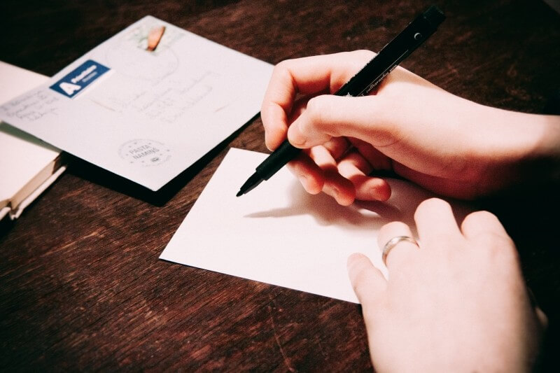 writing-a-postcard
